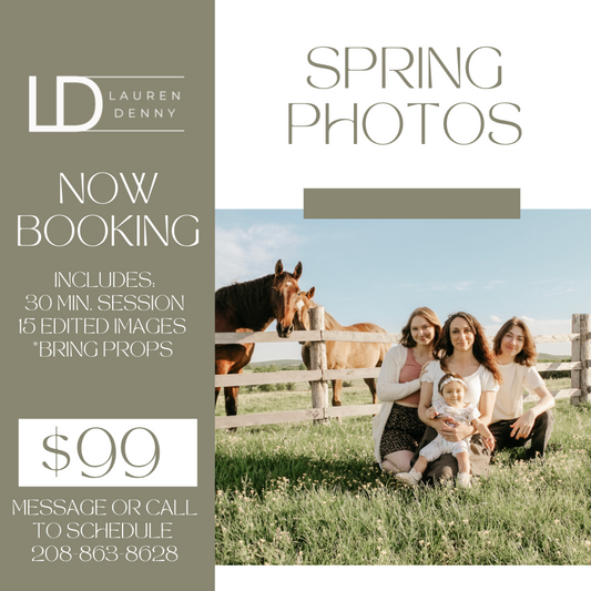 Book Your Spring Mini Photoshoot