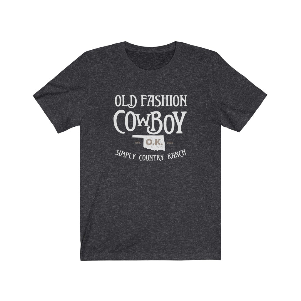 Old Fashion Cowboy Oklahoma Simply Country RanchShort Sleeve Tee