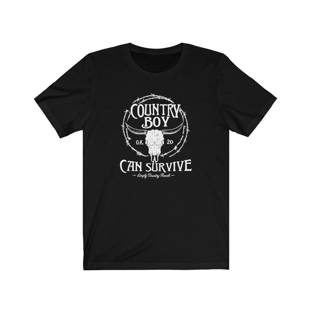 Country Boy Can Survive Short Sleeve Tee